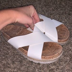 White Slip-On Espadrilles